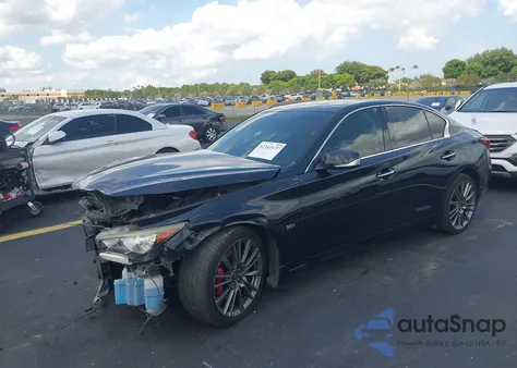 2018 Infiniti Q50 3.0T Sport из США, поврежденный, VIN JN1EV7AR7JM437407